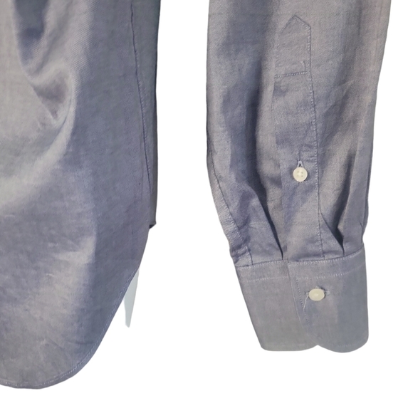 SAKS Fifth Avenue Black Slim Fit Dress Preppy Office Luxury Acadamia Shirt Mens - Picture 5 of 7